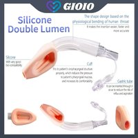 Disposable Silicone Laryngeal Mask Airway Double Lumen Laryngeal Mask LMA Anesthesia Breathing Intubating