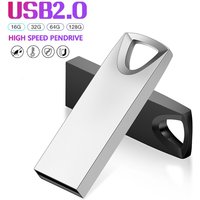 JASTER Metal USB Flash Drive 64GB Creative Business Gifts Memory Stick Mini Black Pen Drive 32GB Golden Key Chain Business Gift