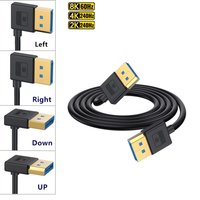 Silicone Cable Displayport Cable DP Up Down Left Right To 8K 60Hz 4K 5k Supported Video Audio Cord 3m 5m for Laptop PC Monitor