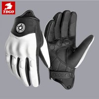 AliExpress Motorcycle Genuine Leather Gloves Anti-Fall Retro Riding Windproof Warm Autumn Winter Rider Gear All-Season Universal Men Women