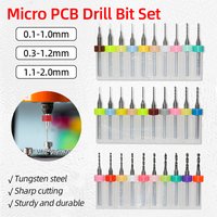 10PCS High Precision Carbide Drills PCB Mini Tungsten Steel Twist Drill Bit Set for Printed Circuit Board Hole Drilling Cutter