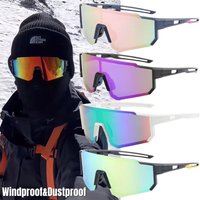 New Windproof Cycling Sunglasses Oversized UV400 Protection Anti-Ultraviolet Goggles Outdoor Windproof Hiking Climbing Eyewear