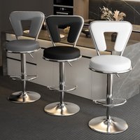 Modern Adjustable Height Bar Stool Home Kitchen Island Swivel Chair Commercial Counter Stool for Cafe Office Reception Chairs