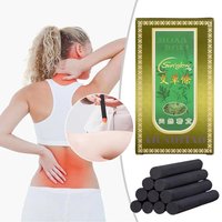 10Pcs/Box Smokeless Moxa Stick Wild Artemisia Argy Wormwood Mugwort Rolls Moxibustion Heating Acupuntura Massage Health Care