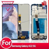 Super Display Screen Assembly For Samsung Galaxy A22 5G LCD Display Digital Touch Screen with Frame for A22 5G A226 Replacement