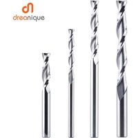 Dreanique 1pc UP Cut Solid Carbide Milling Cutter 3.175 4 6 8mm 2 Flute Spiral Router Bit Carbide End Mill Wood MDF