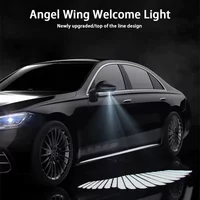 2/4pcs Angel Wings Welcome Light Car Atmosphere Light Car Door Light Car Modification Universal Floor Light Accessories