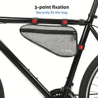 1Pcs Waterproof Bicycle Triangle Frame Bag, Durable Cycling Top Tube Saddle Pouch, MTB Road Bike Storage Bag