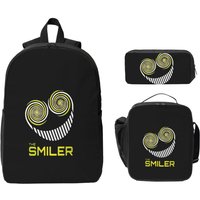 The Smiler Alton Towers Merch Uk Active Backpack Student Boys Girls BookBag School Bag 3ps Insulated Lunch Bag Pencil Case