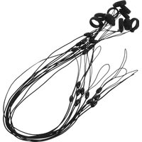 10 Pcs High Elasticity Anti Lost Pen Lanyard Nylon Silicone Pen Holder Lanyard For Stylus Pens Flashlights Pen Leash Tether