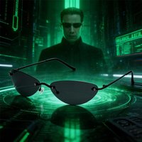 New Fashion Matrix Neo Style Ultralight Polarized Sunglasses Men Rimless Driving Sports Brand Sun Glasses Oculos De Sol