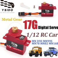1/12 MN D90 MN99S MN78 MN82 MN168 Digital Servo 17g Metal Gear Servo Steering Gear For RC Car Spare Parts Upgrade Accessories