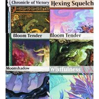 ECL Holo "Moonshadow/Hexing Squelcher" Magical Proxy Cards Game Black High Quality Gathering Board Playing Game Trading Cards