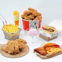 Simulation Chicken Wings Fake Food Props Kitchen Shop Decor Fried Shrimp Crab Roast Chicken Drumsticks Nugget Model Set