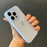 Luxury 0.3mm Ultra Thin Matte Silicone Soft Case For iPhone 15 14 13 12 11 Pro Max Plus Mini Transparent Frosted TPU Back Cover