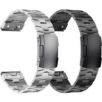 Garmin 22mm 26mm Quick Fit Titanium Metal Watch Band Bracelet For Fenix 7X 7 6X Pro 5X Plus/ Instinct/Epix Strap Wristband