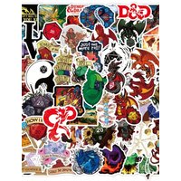 AliExpress GOGOTU 50/100PCS Dungeons & Dragons Stickers Cool Game Graffiti Sticker Scrapbook Luggage Laptop Guitar Car Bike Skateboard Toy