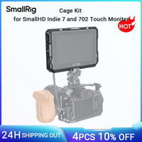 SmallRig Monitor Cage w Sun Hood for SmallHD Indie 7 & 702 Touch Monitor Screen Protective Cage w NATO Rail/Threading Holes 2684