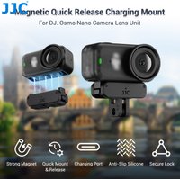 JJC Bidirectional Magnetic Mount Adapter for DJI Osmo Nano Quick Release Adapter with USB Type C Port 1/4"-20 Two Claw Mount