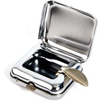 New Sale Small Stainless Steel Square Pocket Ashtray metal Ash Tray Pocket Ashtrays With Lids Portable Ashtray