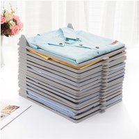 Plastic Multi-layer Foldable Clothes Storage Rack Lazy Folding Board Durable Organizer for Home And Office Organization