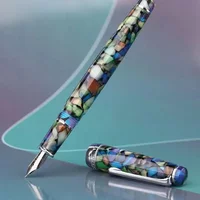MOONMAN New Moon 2 Acrylic Resin Ultra Fine, Small Beauty and Cutting Edge Students Writing Practice Gift Ink Pen EFF