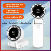 Portable Mini Fan 4000mA Rechargeable Battery USB Foldable Handheld Fan Turbo Bladeless Small Pocket Fan for Outdoor