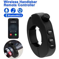 V5.3 Wireless Handlebar Remote Controller Motorcycle Helmet Headset Remote Buttons Handsfree Voice Assistant Kit Waterproof