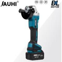 JAUHI 125mm M14 Bürstenloser Winkelschleifer Schneidemaschine Kabelloser Elektrischer Winkelschleifer Elektrowerkzeug für Makita 18V Akku