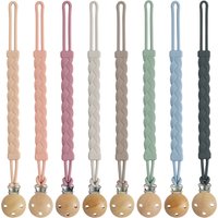 Bebe Personalized Pacifier Clip BPA Free Silicone Pacifier Anti-Drop Chain Food Grade Silicone Teething Toys Baby Items