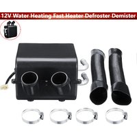 Universal 12V Car Heater Kit Water Heating Hot Fan Double Air Vents Defroster Demister for Trucks Tricycles Loaders