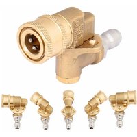 High Pressure Water Gun Movable Joint 1/4 Quick Insertion 5-speed Adjustable Rotating Nozzle