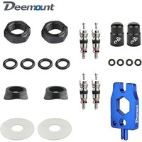 Bicycle Valve Nozzle Parts Presta Inserts FV Stem Nuts O-ring Tubeless Convex Rim Concave Washers Wheel Sticker Schrader AV Caps
