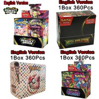 36style 360 szt. Kart Pokemon Angielskie WYŻSZYJ ZESTAW VIOLE 151 MEGA EVOLUTION Evolutions HIDDEN FATES Booster Box Kolekcjonerskie
