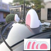 2PCS Cat Ears/Bear Ears Motorcycle Electric Cute Rabbit Ears Decor Solar Cat Ears LED luminescent Power for Car Truck Decoration
