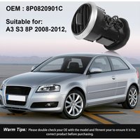 Car Front Dashboard Air Condition Vent Outlet 8P0820901C for Audi A3 S3 8P Baujahre 2008-2012 Replacement Air Vent Lnstrument