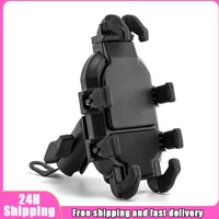 Shock Absorption Phone Holder for Motorcycle Bike Stable Anti-shake 360° Rotation Adjustment Moto Handlebar GPS Navigation Brack