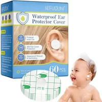 60Pcs/1box Waterproof Baby Ear Protectors Disposable Swimming Shower Ear Stickers for Toddlers Bathing Safety