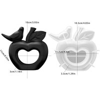 DIY resin mold hollow apple and little bird ornament silicone mold artist home decoration ornament