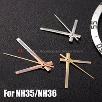 1PCS Watch Hands Green Luminous For NH35/NH36/4R/7S Movement Watches Pointers 3Pin Rose Gold Silver Gold Watch Accessories Tools