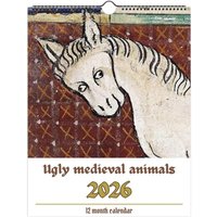 Funny Ugly Medieval Animals 2026Calendar Medieval Horse Painting Daily Weekly Monthly Wall Calendar Time Management Tool