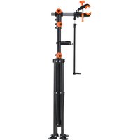 Fahrradreparaturständer, Fahrrad-Montageständer, Reparaturständer für Fahrräder, Hochleistungs-Montageständer 36,3 kg, 1079,5–1900 mm höhenverstellbarer Fahrradständer mit vier Beinen, schwarz