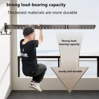 Balcony folding clothes rack, telescopic drying, indoor drying artifact, hidden clothes rack, bathroom drying pole