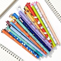 8 Colors Cartoon Animal Pen Erasable Gel Pen Different Color Erasable Pens Erase Color Fish Pointball Pens for School Party Gift
