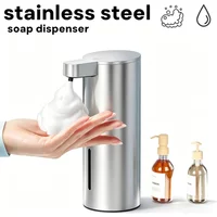 Stainless Steel Sensor Foam Soap Dispenser Touchless Infrared Automatic Soap Machine Wall Mounted Desktop For Home Bathroom