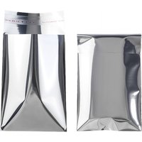 50pcs Silver Aluminium Foil Self-Sealing Bags Nail Piercing Makeup Lip Gloss Jewellery Plastic Self-Sealing Glossy Packaging Bag