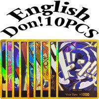 10PCS DON!! Cards One piece English Game Cards Gear5 Shanks Jinbe Boa Hancock Marco Usopp Monkey.D.Dragon Nami Shirahoshi Carrot
