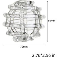 Transparent Glass Ball Vase Zen-Inspired Design Minimalist Hydroponic Flower Vase Unique Flower Vase Flower Arrangement