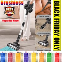 DayPlus Cordless Vacuum Cleaner 2 Speeds Handheld Stick Powerful Suction Brushless Multi-In-One for Home Carpet Car - Upgraded