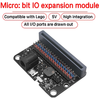 Emakefun Microbit Expansion Board Horizontal With On Board Passive Buzzer GPIO IOBIT 5V Supports Scratch Python